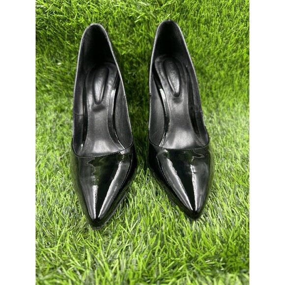 The Kooples Black Leather Pointed Toe Pump Heels Stiletto Shoes Size EU 38 US 8 - Picture 2 of 16